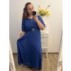 Šaty společenské elegantní plesové krátký rukáv dámské nadrozměr (XL/2XL ONE SIZE) ITALSKÁ MÓDA IMM239016ZO/DU (Velikost XL/2XL, Barva Černá)