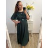 Šaty společenské elegantní plesové krátký rukáv dámské nadrozměr (XL/2XL ONE SIZE) ITALSKÁ MÓDA IMM239016ZO/DU (Velikost XL/2XL, Barva Černá)