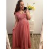 šaty plesové dlouhé elegantní společenské krátký rukáv dámské nadrozměr (XL/2XL ONE SIZE) ITALSKÁ MÓDA IMM2368815PL/DU