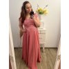 šaty plesové dlouhé elegantní společenské krátký rukáv dámské nadrozměr (XL/2XL ONE SIZE) ITALSKÁ MÓDA IMM2368815PL/DU