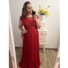 šaty plesové dlouhé elegantní společenské krátký rukáv dámské nadrozměr (XL/2XL ONE SIZE) ITALSKÁ MÓDA IMM2368815PL/DU