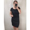 Šaty elegantní společenské bez rukávu dámské nadrozměr (44-54) POLSKÁ MÓDA PMF22004C/DU (Velikost 44, Barva Černá)