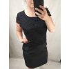 Šaty elegantní společenské bez rukávu dámské nadrozměr (44-54) POLSKÁ MÓDA PMF22004C/DU (Velikost 44, Barva Černá)