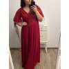 Šaty plesové dlouhé elegantní společenské krátký rukáv dámské nadrozměr (XL/2XL ONE SIZE) ITALSKÁ MÓDA IMM22PL80658/DU (Velikost XL/2XL, Barva Černá)
