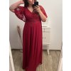 Šaty plesové dlouhé elegantní společenské krátký rukáv dámské nadrozměr (XL/2XL ONE SIZE) ITALSKÁ MÓDA IMM22PL80658/DU (Velikost XL/2XL, Barva Černá)