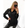Košile dlouhý rukáv saténová dámská (S/M ONE SIZE) ITALSKÁ MÓDA IMM23UN7988/DU (Velikost S/M/L, Barva bílá)