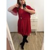 Šaty elegantní společenské  dámské nadrozměr (XL/2XL ONE SIZE) ITALSKÁ MÓDA IMH23VOLTERA/DU