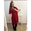 Šaty elegantní společenské  dámské nadrozměr (XL/2XL ONE SIZE) ITALSKÁ MÓDA IMH23VOLTERA/DU