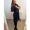 Šaty elegantní společenské  dámské nadrozměr (XL/2XL ONE SIZE) ITALSKÁ MÓDA IMH23VOLTERA/DU