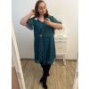 Šaty elegantní společenské  dámské nadrozměr (XL/2XL ONE SIZE) ITALSKÁ MÓDA IMH23VOLTERA/DU