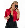Bolerko elegantní dlouhý rukáv dámské (S/M ONE SIZE) ITALSKá MóDA IM9235170/DU (Velikost S/M/L, Barva Černá)
