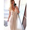 Šaty dlouhé tylové na ramínka dámské (S/M ONE SIZE) ITALSKÁ MÓDA IMM238917/DU (Velikost S/M/L, Barva Černá)