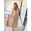 Šaty dlouhé tylové na ramínka dámské (S/M ONE SIZE) ITALSKÁ MÓDA IMM238917/DU (Velikost S/M/L, Barva Černá)
