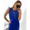 Šaty elegantní tylové krátké bez rukávu společenské dámské (S/M ONE SIZE) ITALSKÁ MÓDA IMM23FL9665/DU (Barva béžová)