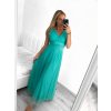 Šaty dlouhé společenské elegantní bez rukávu dámské (S/M ONE SIZE) ITALSKÁ MÓDA IMPSH233584/DU (Velikost S/M/L, Barva červená)