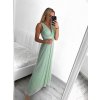 Šaty dlouhé společenské elegantní bez rukávu dámské (S/M ONE SIZE) ITALSKÁ MÓDA IMPSH233584/DU (Velikost S/M/L, Barva červená)