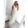 Šaty dlouhé společenské elegantní bez rukávu dámské (S/M ONE SIZE) ITALSKÁ MÓDA IMPSH233584/DU (Velikost S/M/L, Barva červená)