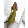 Šaty dlouhé společenské elegantní bez rukávu dámské (S/M ONE SIZE) ITALSKÁ MÓDA IMPSH233584/DU (Velikost S/M/L, Barva červená)