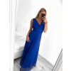 Šaty dlouhé společenské elegantní bez rukávu dámské (S/M ONE SIZE) ITALSKÁ MÓDA IMPSH233584/DU (Velikost S/M/L, Barva červená)