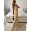 Šaty dlouhé společenské elegantní bez rukávu dámské (S/M ONE SIZE) ITALSKÁ MÓDA IMPSH233584/DU (Velikost S/M/L, Barva červená)