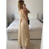 Šaty dlouhé společenské elegantní bez rukávu dámské (S/M ONE SIZE) ITALSKÁ MÓDA IMPSH233584/DU (Velikost S/M/L, Barva červená)
