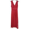Šaty dlouhé společenské elegantní bez rukávu dámské (S/M ONE SIZE) ITALSKÁ MÓDA IMPSH233584/DU (Velikost S/M/L, Barva červená)