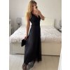 Šaty dlouhé společenské elegantní bez rukávu dámské (S/M ONE SIZE) ITALSKÁ MÓDA IMPSH233584/DU (Velikost S/M/L, Barva červená)