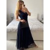 Šaty dlouhé společenské elegantní bez rukávu dámské (S/M ONE SIZE) ITALSKÁ MÓDA IMPSH233584/DU (Velikost S/M/L, Barva červená)