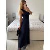 Šaty dlouhé společenské elegantní bez rukávu dámské (S/M ONE SIZE) ITALSKÁ MÓDA IMPSH233584/DU (Velikost S/M/L, Barva červená)