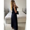 Šaty dlouhé společenské elegantní bez rukávu dámské (S/M ONE SIZE) ITALSKÁ MÓDA IMPSH233584/DU (Velikost S/M/L, Barva červená)