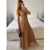 Šaty dlouhé společenské elegantní bez rukávu dámské (S/M ONE SIZE) ITALSKÁ MÓDA IMPSH233584/DU (Velikost S/M/L, Barva červená)