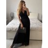 Šaty dlouhé společenské elegantní bez rukávu dámské (S/M ONE SIZE) ITALSKÁ MÓDA IMPSH233584/DU (Velikost S/M/L, Barva červená)