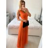Šaty dlouhé společenské elegantní bez rukávu dámské (S/M ONE SIZE) ITALSKÁ MÓDA IMPSH233584/DU
