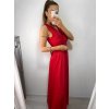 Šaty dlouhé společenské elegantní bez rukávu dámské (S/M ONE SIZE) ITALSKÁ MÓDA IMPSH233584/DU (Velikost S/M/L, Barva červená)
