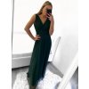Šaty dlouhé společenské elegantní bez rukávu dámské (S/M ONE SIZE) ITALSKÁ MÓDA IMPSH233584/DU (Velikost S/M/L, Barva červená)