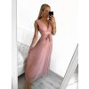Šaty dlouhé společenské elegantní bez rukávu dámské (S/M ONE SIZE) ITALSKÁ MÓDA IMPSH233584/DU (Velikost S/M/L, Barva červená)