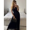 Šaty dlouhé společenské elegantní bez rukávu dámské (S/M ONE SIZE) ITALSKÁ MÓDA IMPSH233584/DU (Velikost S/M/L, Barva červená)