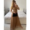 Šaty dlouhé společenské elegantní bez rukávu dámské (S/M ONE SIZE) ITALSKÁ MÓDA IMPSH233584/DU (Velikost S/M/L, Barva červená)