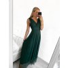 Šaty dlouhé společenské elegantní bez rukávu dámské (S/M ONE SIZE) ITALSKÁ MÓDA IMPSH233584/DU (Velikost S/M/L, Barva červená)