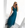 Šaty dlouhé společenské elegantní bez rukávu dámské (S/M ONE SIZE) ITALSKÁ MÓDA IMPSH233584/DU (Velikost S/M/L, Barva červená)