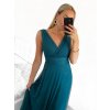 Šaty dlouhé společenské elegantní bez rukávu dámské (S/M ONE SIZE) ITALSKÁ MÓDA IMPSH233584/DU (Velikost S/M/L, Barva červená)