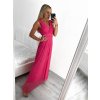 Šaty dlouhé společenské elegantní bez rukávu dámské (S/M ONE SIZE) ITALSKÁ MÓDA IMPSH233584/DU (Velikost S/M/L, Barva červená)