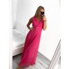 Šaty dlouhé společenské elegantní bez rukávu dámské (S/M ONE SIZE) ITALSKÁ MÓDA IMPSH233584/DU (Velikost S/M/L, Barva červená)