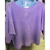 Svetr tenký dlouhý rukáv dámský (S/M ONE SIZE) ITALSKÁ MÓDA IMM22NM1236/DU