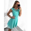 Šaty elegantní letní s krajkou bez rukávu dámské (S/M ONE SIZE) ITALSKÁ MÓDA IM923050/DU (Velikost S/M/L, Barva Černá)