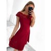 Šaty elegantní letní s krajkou bez rukávu dámské (S/M ONE SIZE) ITALSKÁ MÓDA IM923050/DU (Velikost S/M/L, Barva Černá)
