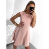 Šaty elegantní letní s krajkou bez rukávu dámské (S/M ONE SIZE) ITALSKÁ MÓDA IM923050/DU (Velikost S/M/L, Barva Černá)