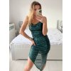 Šaty elegantní dlouhé společenské třpytivé flitrové na ramínka dámské (S/M ONE SIZE) ITALSKÁ MÓDA IMWY224032/DU