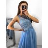 Šaty společenské dlouhé bez rukávu dámské (S/M ONE SIZE) ITALSKá MóDA IMM238524/DU