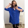 Košile dlouhý rukáv dámská nadrozměr (XL/2XL/3XL ONE SIZE) ITALSKá MóDA IM423105/DU